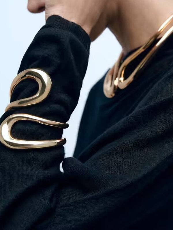 UZ Wholesale Store - Wholesale Cuff Bracelet - Geometric Hollow Solid Color Bracelet Accessories