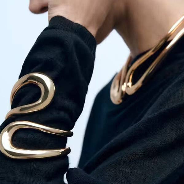 UZ Wholesale Store - Wholesale Cuff Bracelet - Geometric Hollow Solid Color Bracelet Accessories0