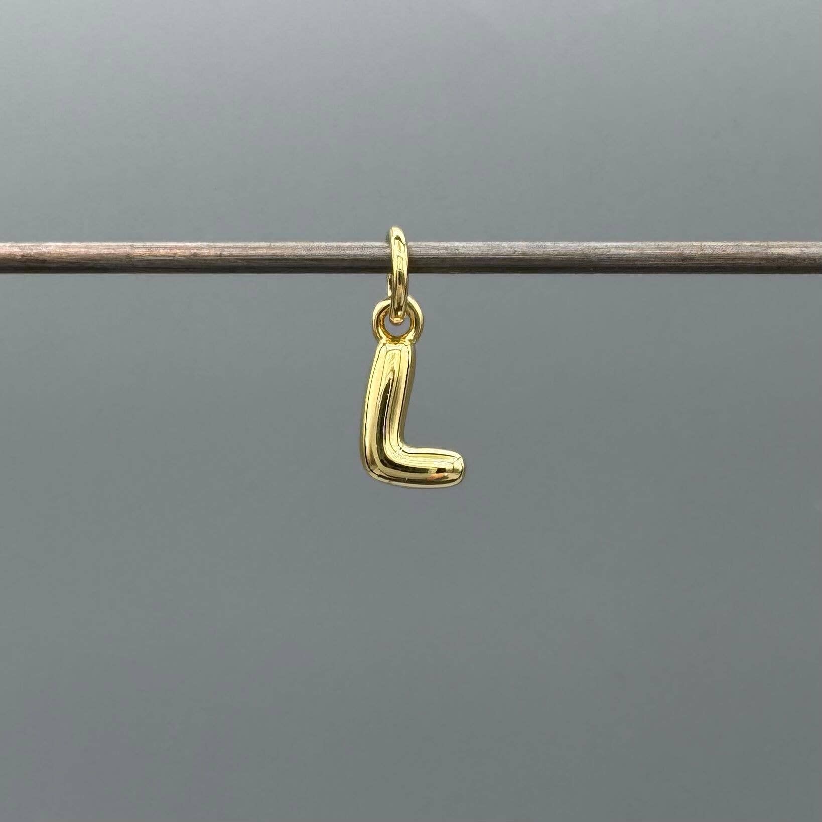 Something Silver - Wholesale Individual Charm/Pendant - Perfect Balloon Bubble Letter Initial Charm8