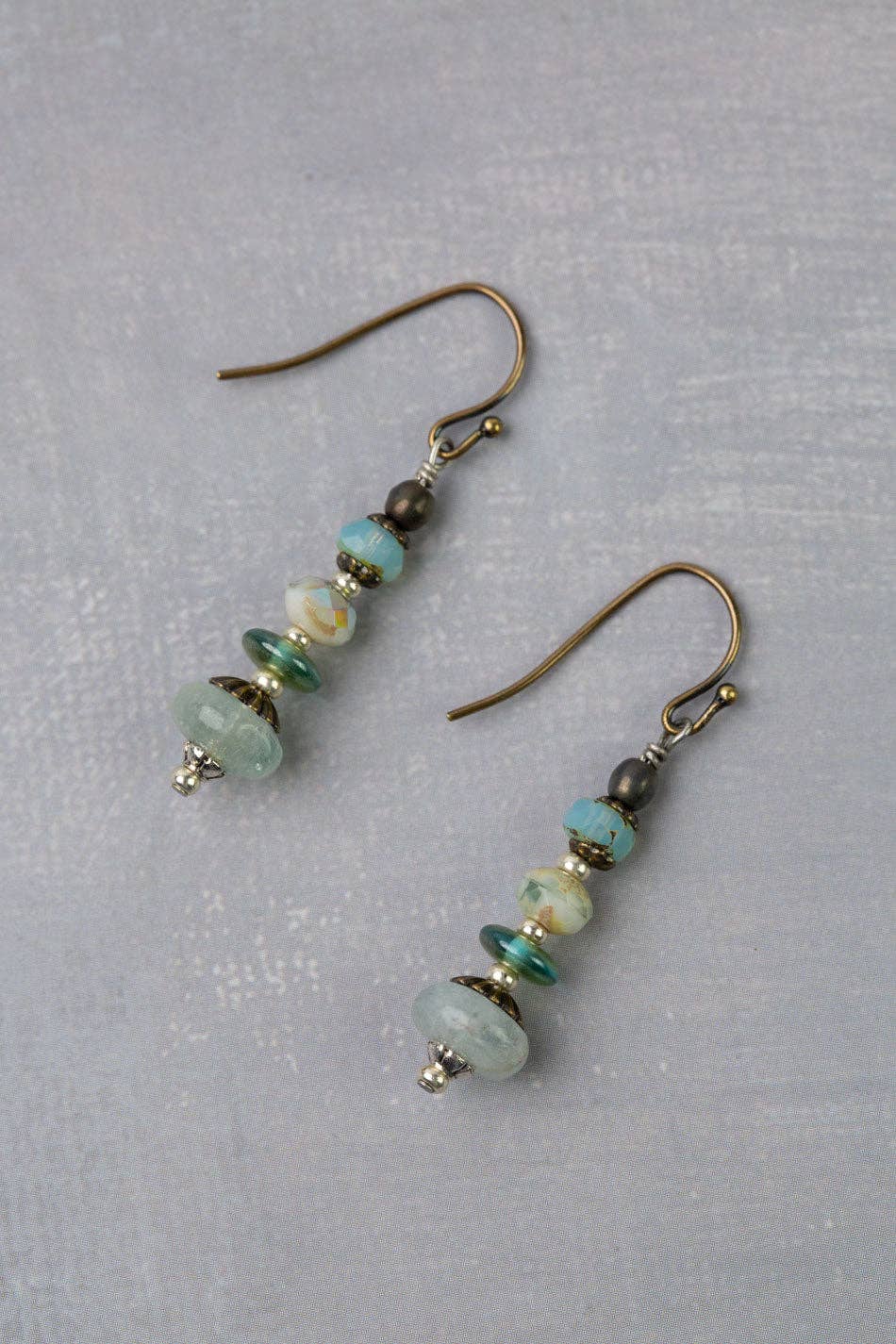 Anne Vaughan Designs Jewelry – Großhandel Ohrhänger – Venetianische Träume Tschechisches Glas mit Aquamarin Einfachen Ohrringen0