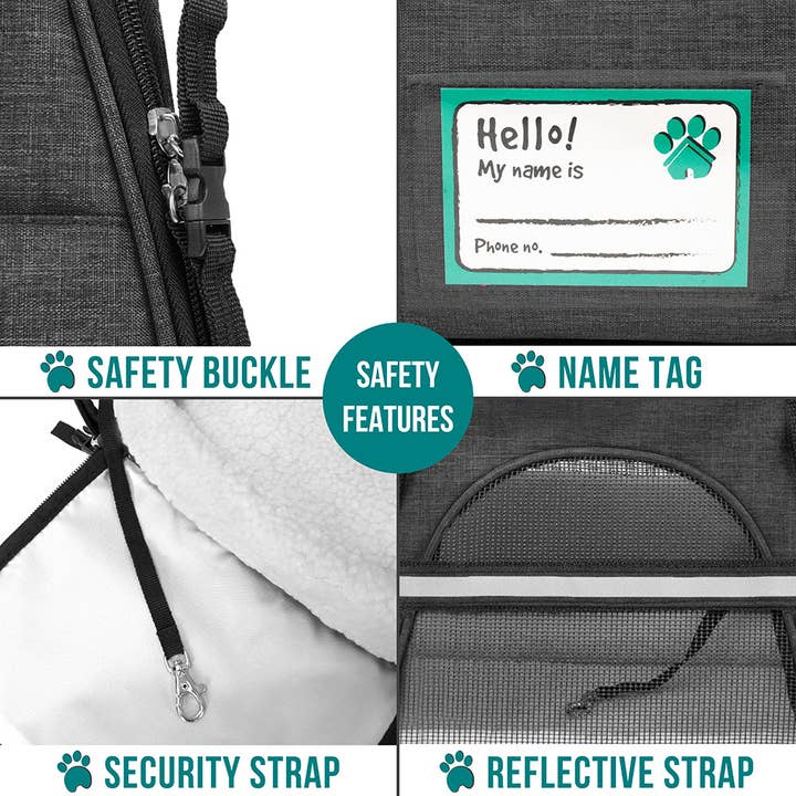 PetAmi - Wholesale Pet Carrier - Cat/Dog - Heather Tote Bag Pet Carrier7