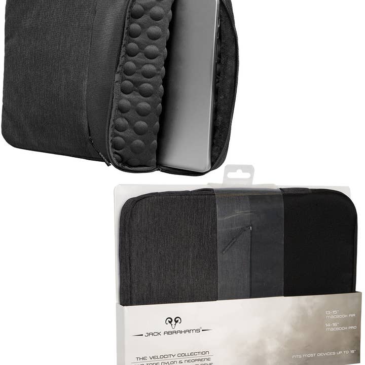 Magid – wholesale Laptop/tablet case – Unisex – Jack Abrahams The Velocity Two-Tone Nylon Protective Padded Laptop Sleeve 4L3