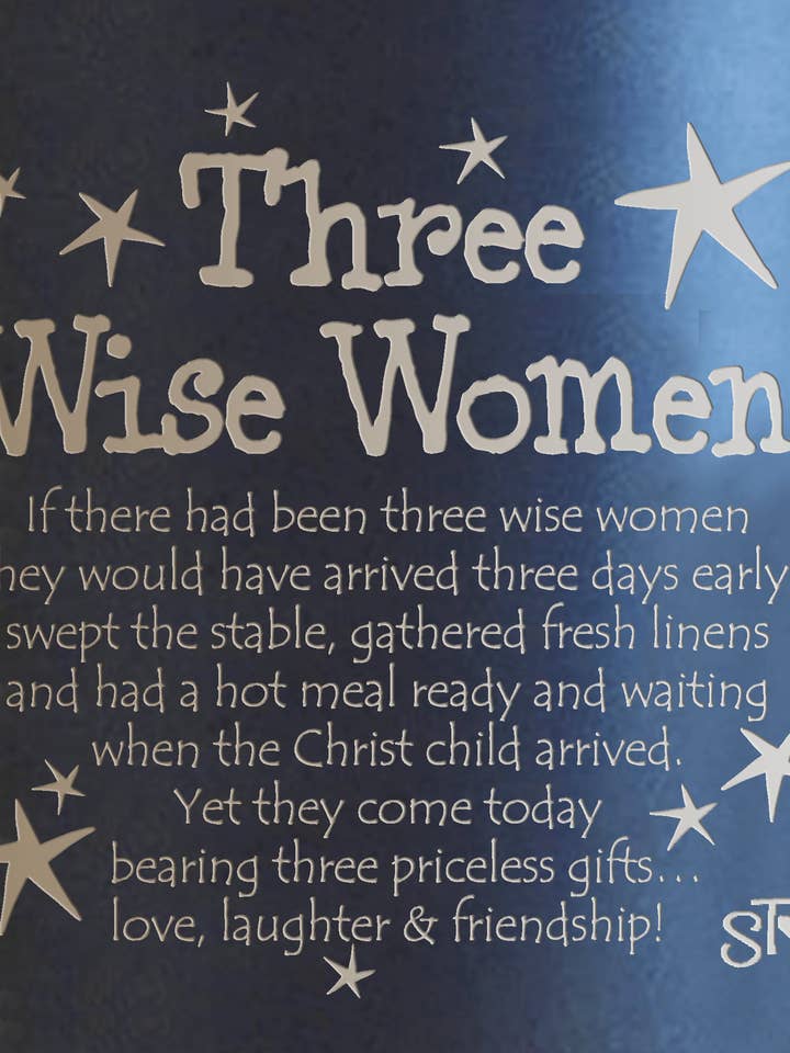 3 Wise Women Premium Gobelet (nom drop) pour la vente par Suzy Toronto Wholesale