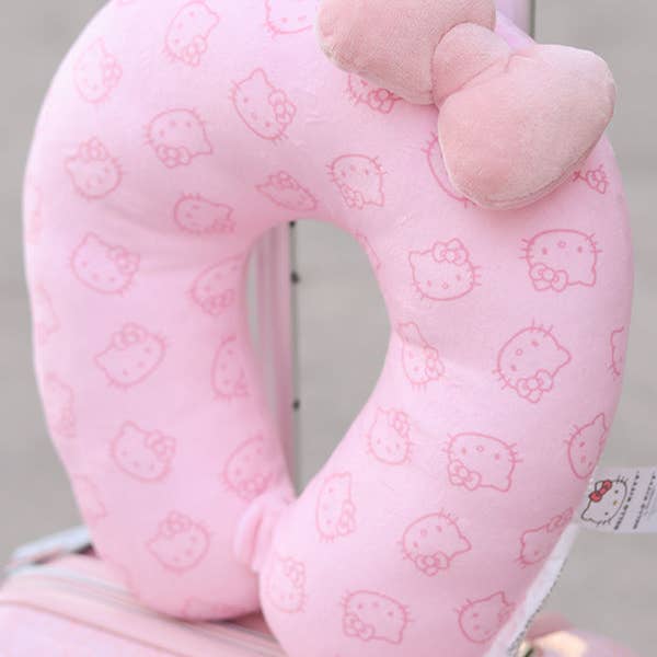 Hello Kitty Travel Neck Pillow Pink for wholesale on Faire