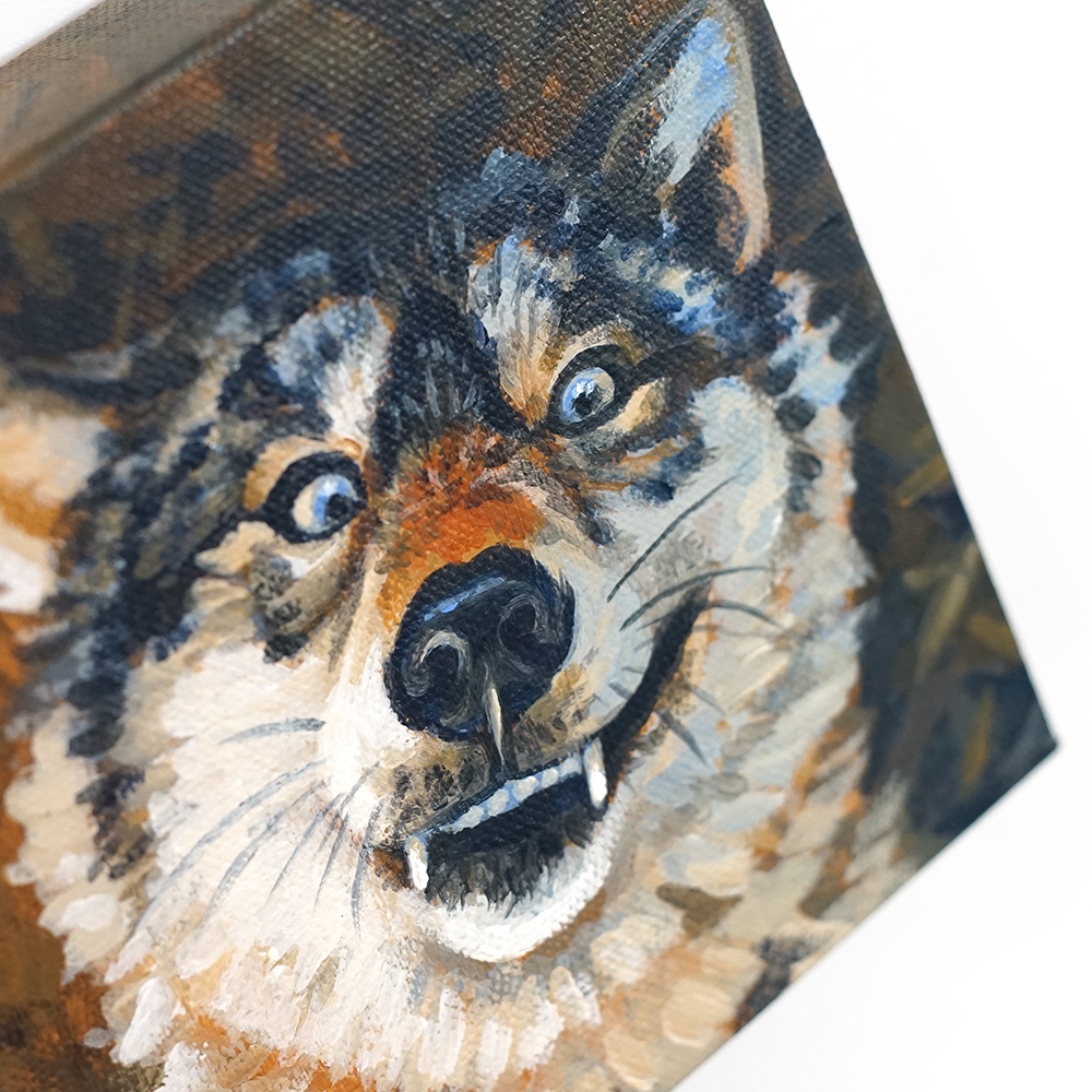 Robin Good Art & Design - Wholesale Painting/Drawing - What Big Teeth You Have Painting1