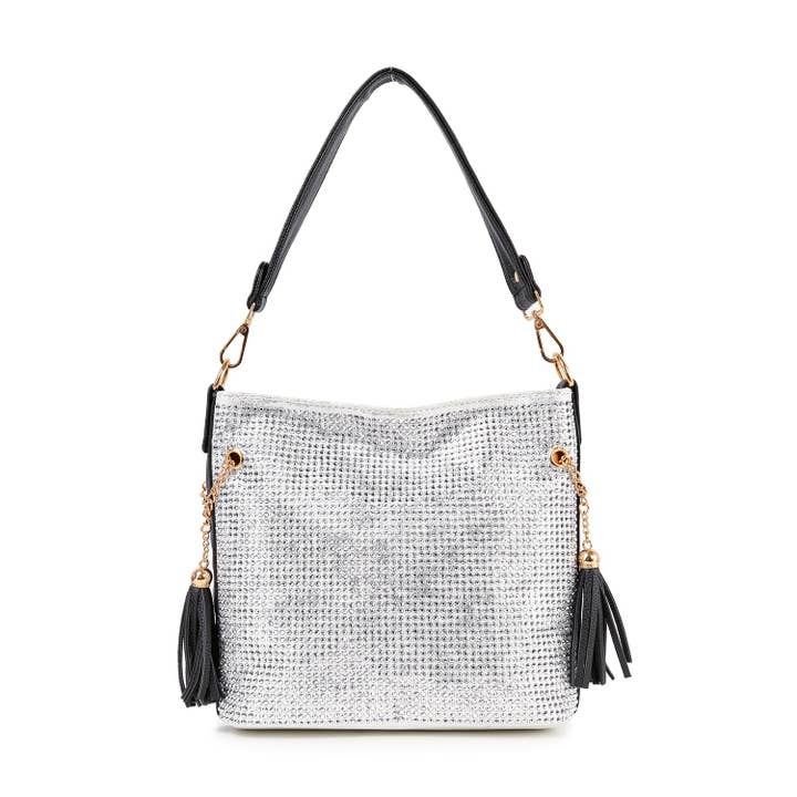 Handbag Express - Wholesale Shoulder Bag - Women's - Sparkling Rhinestone Hobo Handbag25