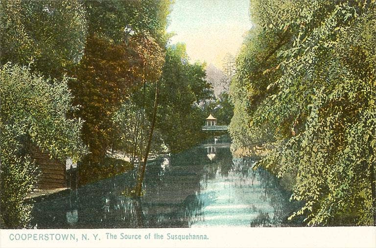 Found Image Press – wholesale Sticker – Sticker NS-483 Source of the Susquehanna, Cooperstown, New Y0