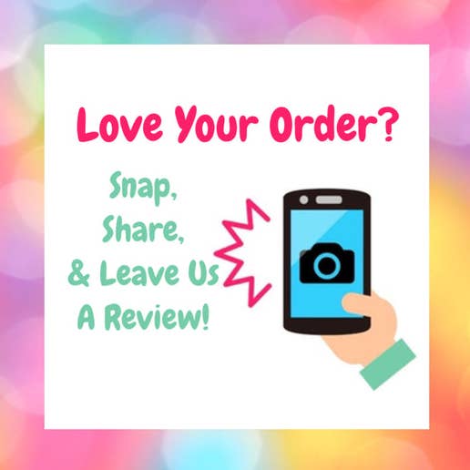 50ct Aimez-vous votre commande ? Prenez une photo, partagez et évaluez des autocollants 2x2 pour la vente par The Golden Dandelion