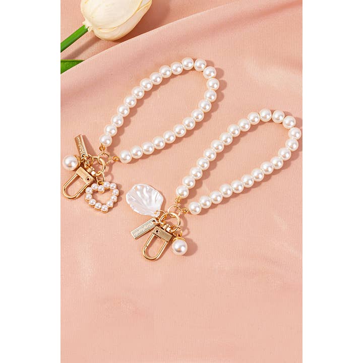 42POPS - Wholesale Keychain - Women's - .._ 0905 Elegant Pearl Phone Pendant Bag Charm Keychain SI-287535
