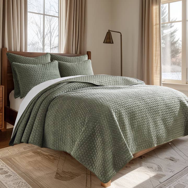 Levtex Home - Wholesale Bedding Set - Velvet Stitch Quilt Set