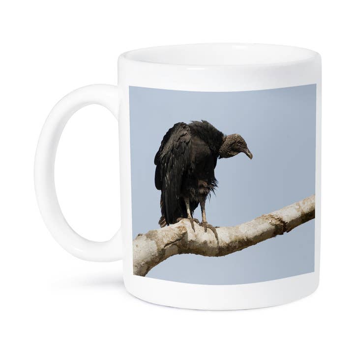 3dRose - Wholesale Coffee Mug - 3dRose, Black vulture patiently waiting, Mug8