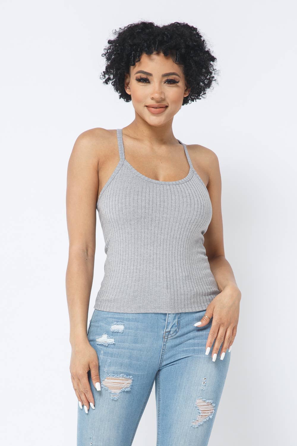 Julia by LoveJ - Wholesale Tank Top - Women's - Rib Racer Back Sleeveless Tank Top23