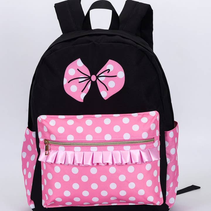 sassy kids palace – wholesale Ryggsäck - Barn – Polka Dots tryckta karaktärsryggsäckar0