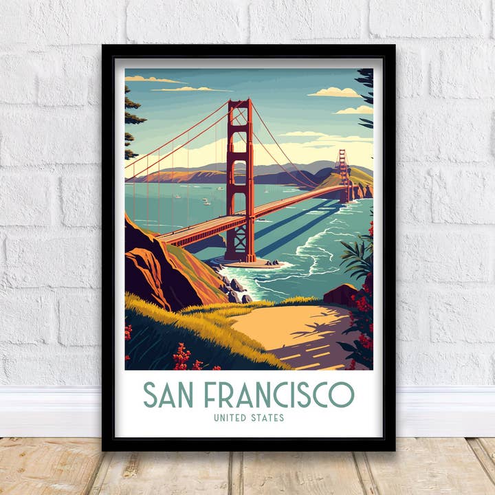 InkNPrintz – wholesale Poster – San Francisco Travel Poster0