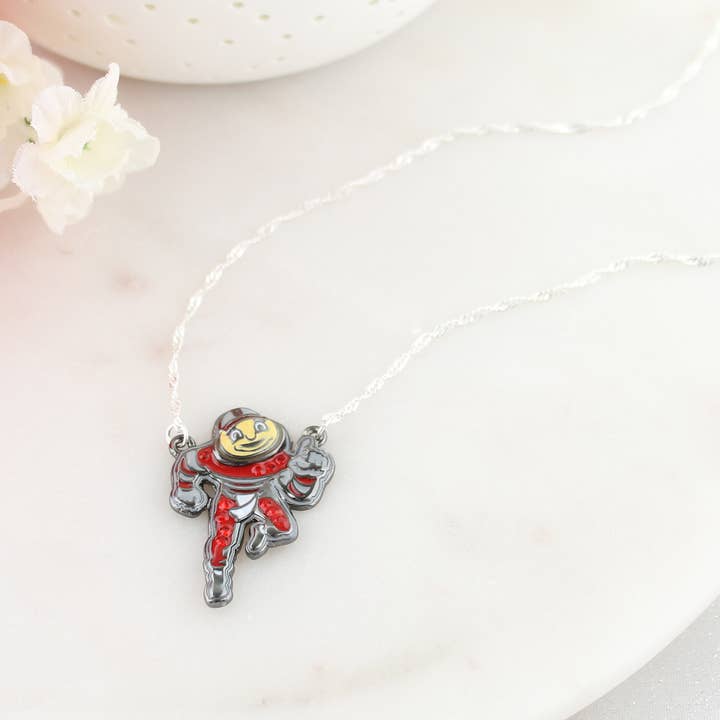 Seasons Jewelry - Vente Colliers à pendentif - Ohio State Collier avec logo « Brutus »1