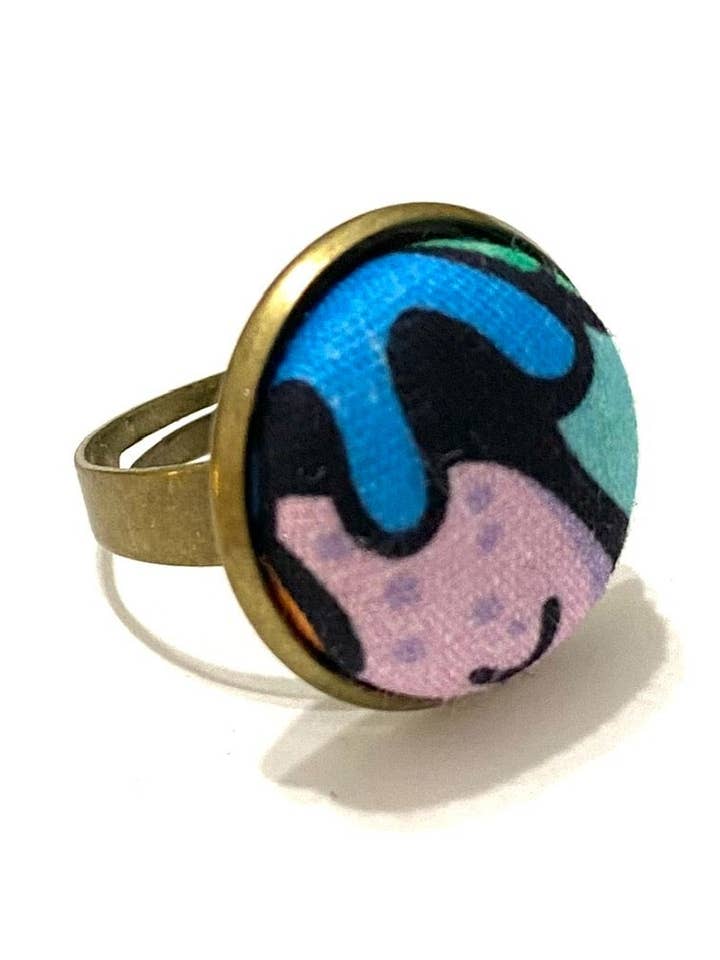 Anel de Tom de Latão - Rabiscos por atacado de Botón de Azúcar