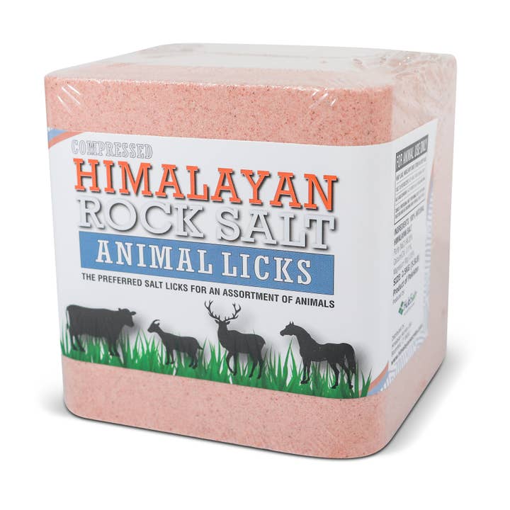 Himalayan Secrets - Vente Compléments alimentaires – hors chat et chien - Sel roche comprimé de l'Himalaya Animal Lèche 2,5 KG