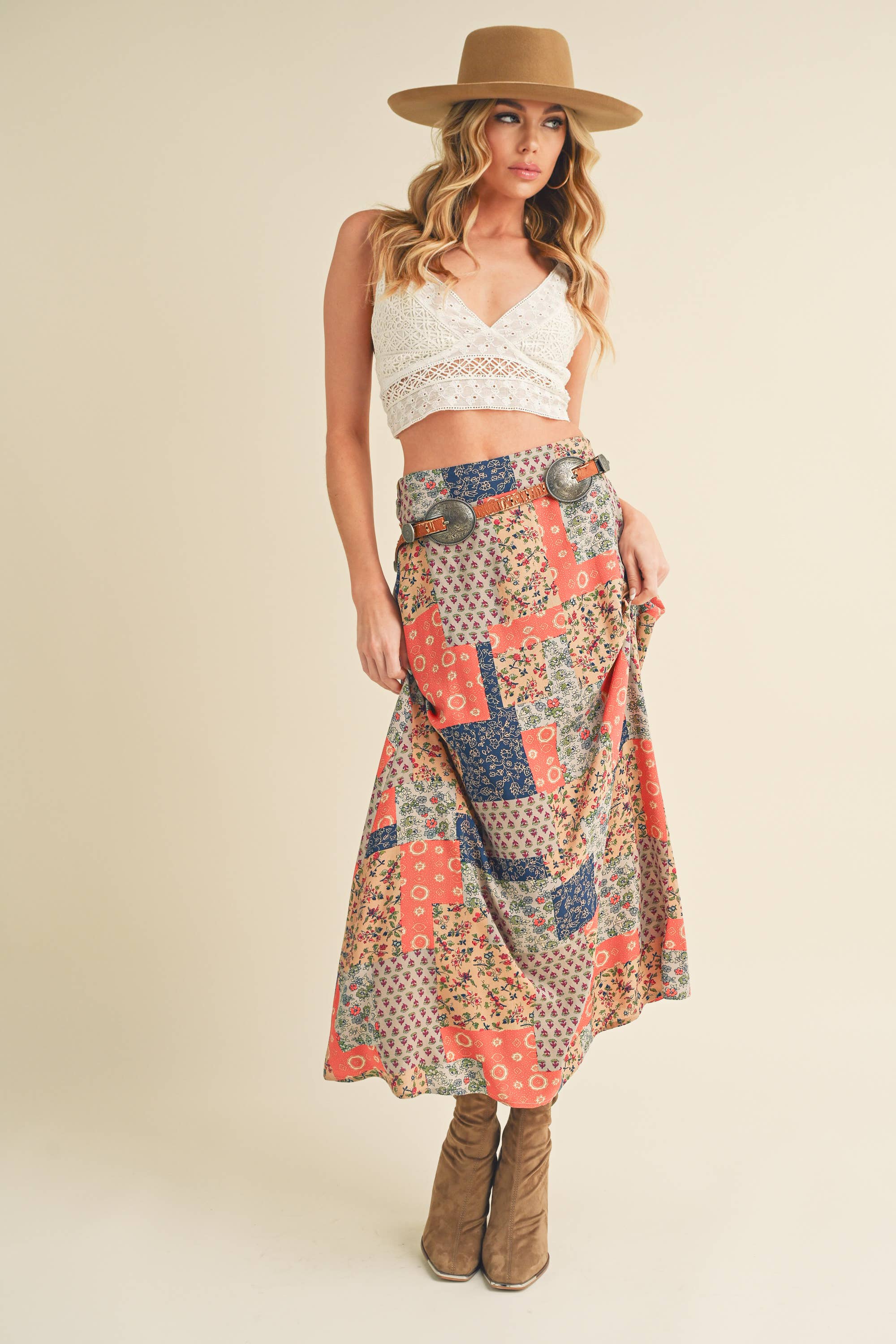 AEMI + CO - Wholesale Skirt - Women's - 773DN Bradyn Print Skirt17