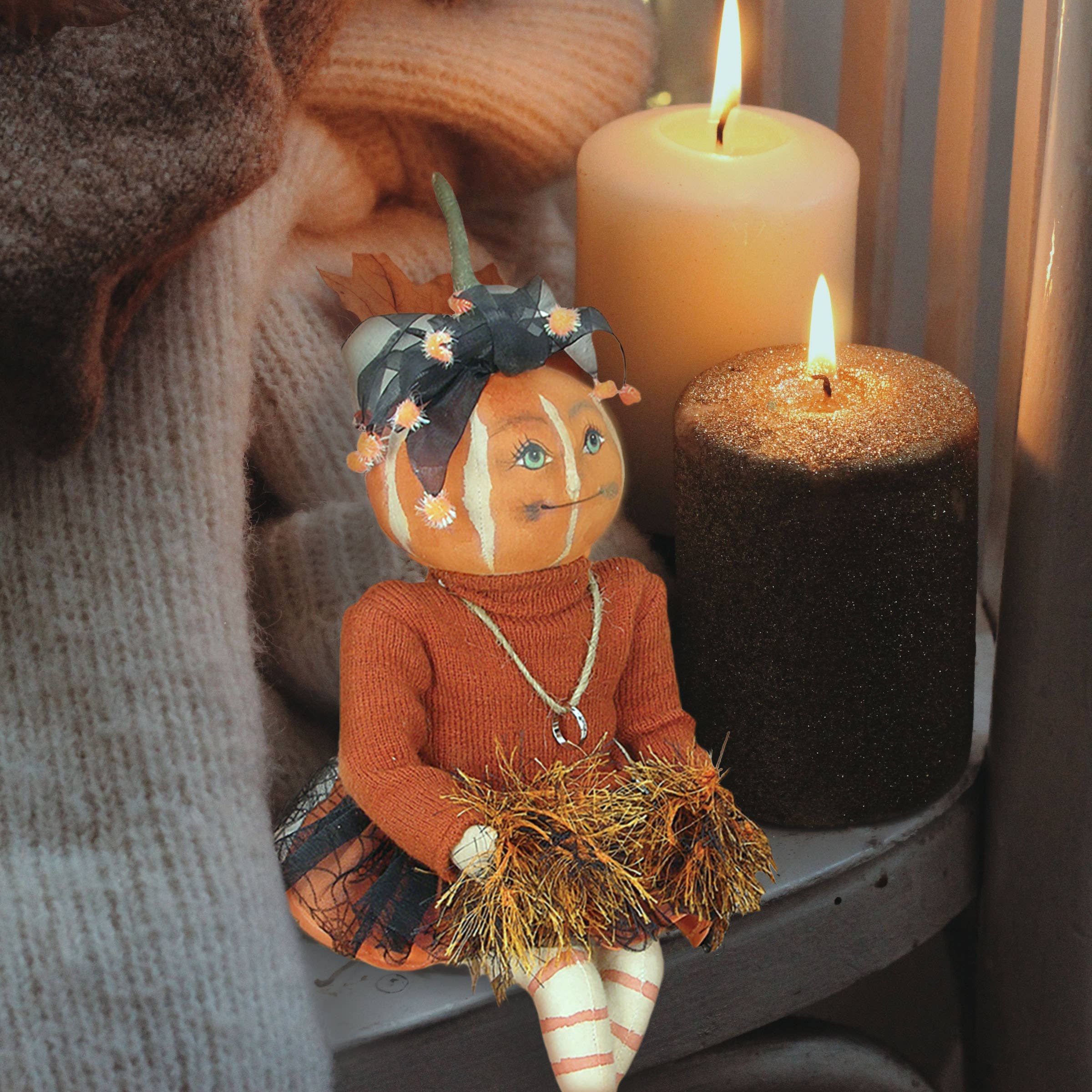 C&F Home - Wholesale Decorative Tabletop Object - Lucille Football Gathered Traditions Art Doll1