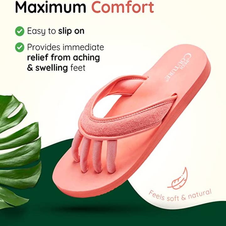 Pedi Couture - Wholesale Sandals - Women's - Coral Women's Yoga Sandals