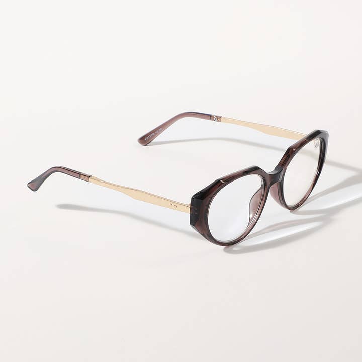 ASSORTED COLOR Cat Eye Semi-Transparent Fashion Reading Glasses for wholesale on Faire7