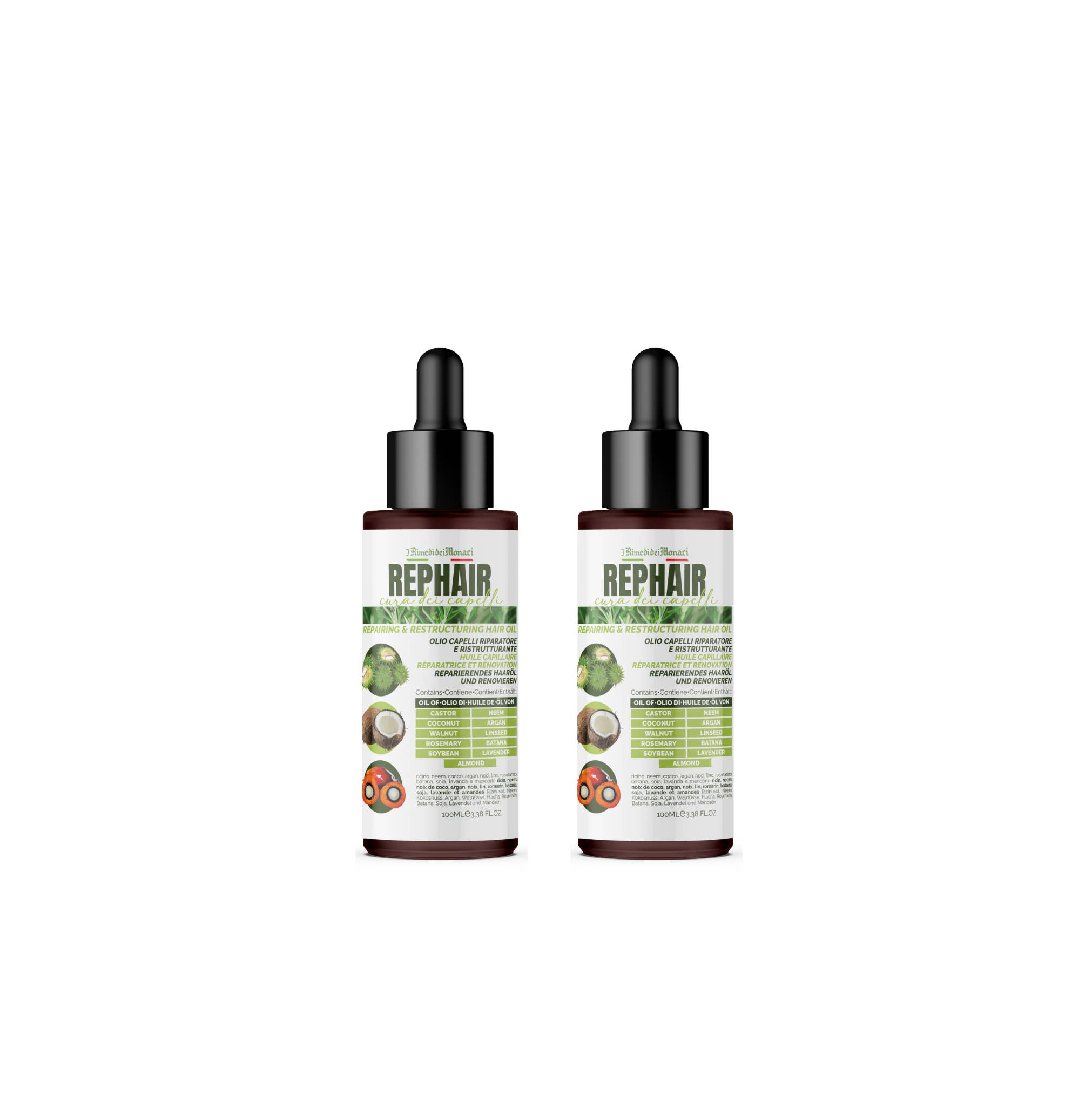 I Rimedi Dei Monaci© - Wholesale Hair oil - Rephair Hair Repair Oil 2x100ml
