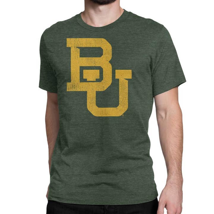Nudge Printing - Wholesale Screen Printed T-Shirt - Unisex - Baylor University Bears Interlocking BU T-shirt
