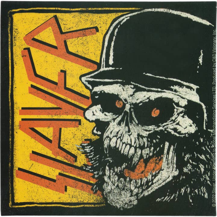 Autocollant - Tueur - Crâne Rieur - 4" pour la vente par Square Deal Recordings & Supplies
