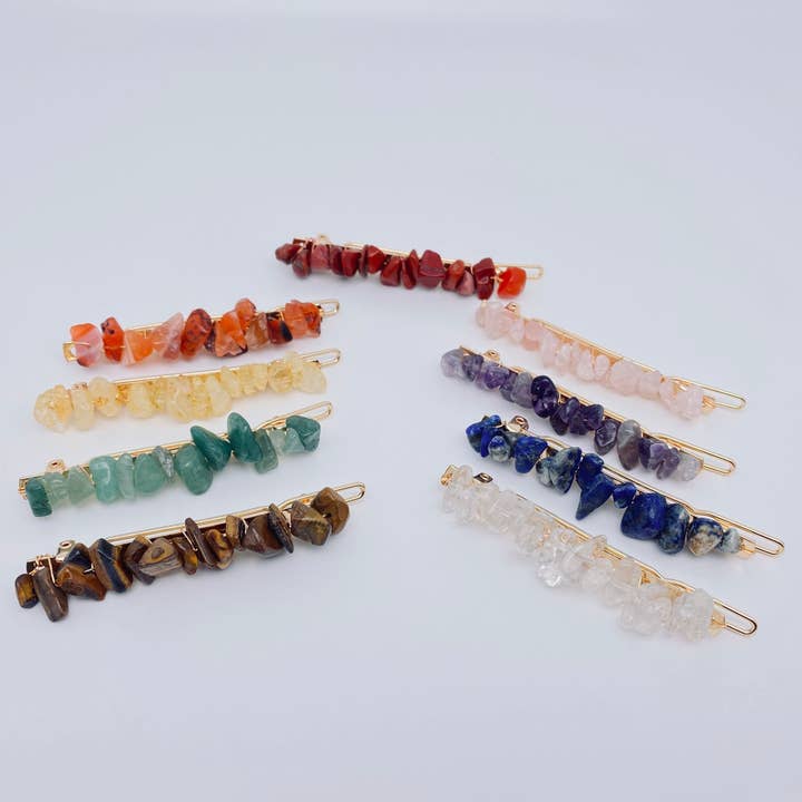 Mio Queena - Wholesale Hair Pin - Natural Stone Crystal Gravel Hairpin Women's Headdress