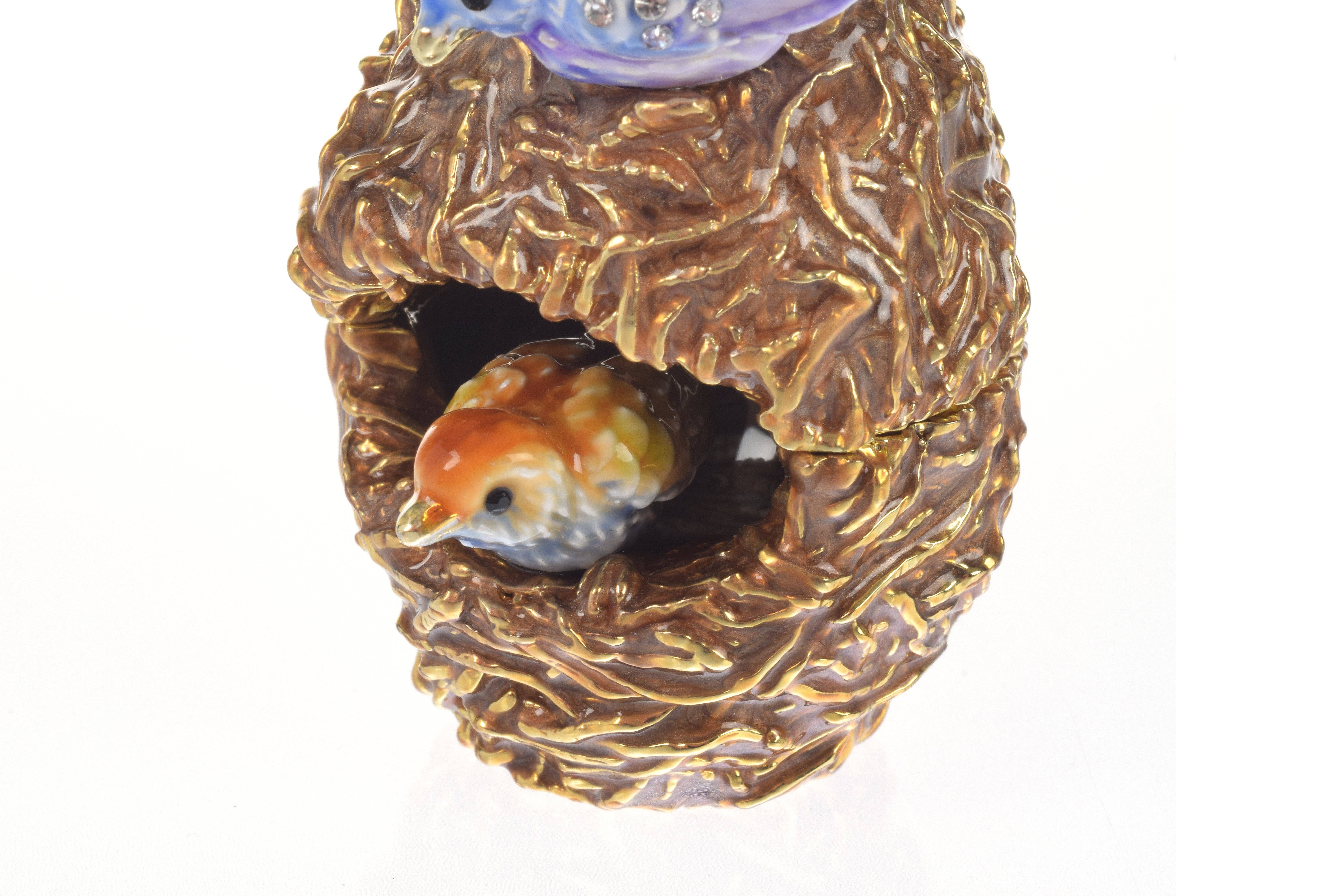 Keren Kopal - Wholesale Jewelry Box/Organizer - Two love Birds in a nest  Trinket Box5
