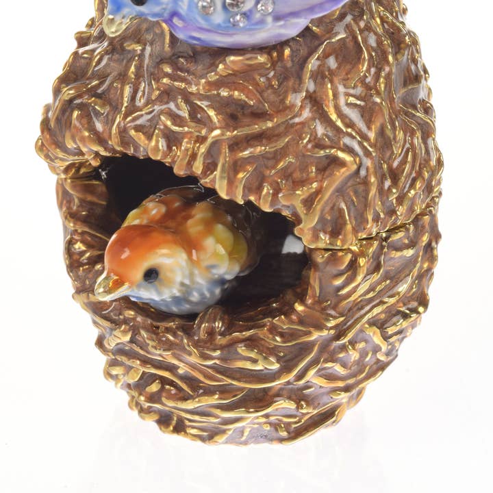 Keren Kopal - Wholesale Jewelry Box/Organizer - Two love Birds in a nest Trinket Box5