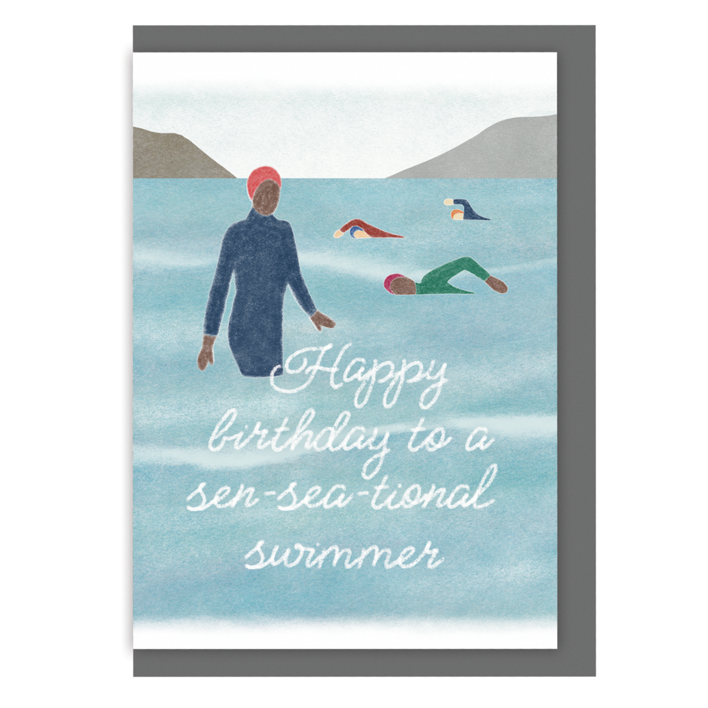 Ingletop - Wholesale Birthday Card - Wild Swimming Birthday Card - Sen-sea-tional Swimmer0