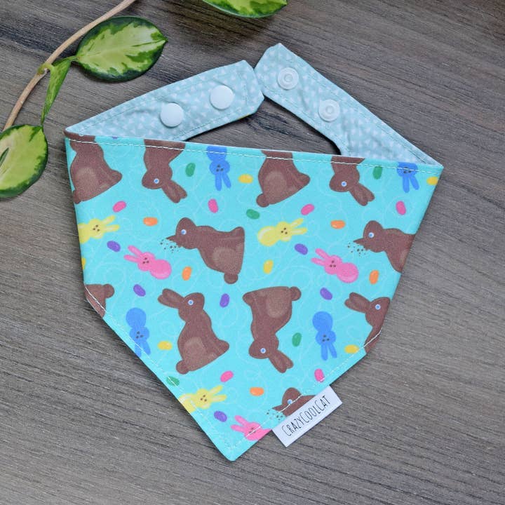 Chocolate Easter Bunny Cat or Dog Bandana - Spring Pet Scarf for wholesale by CrazyCoolCat