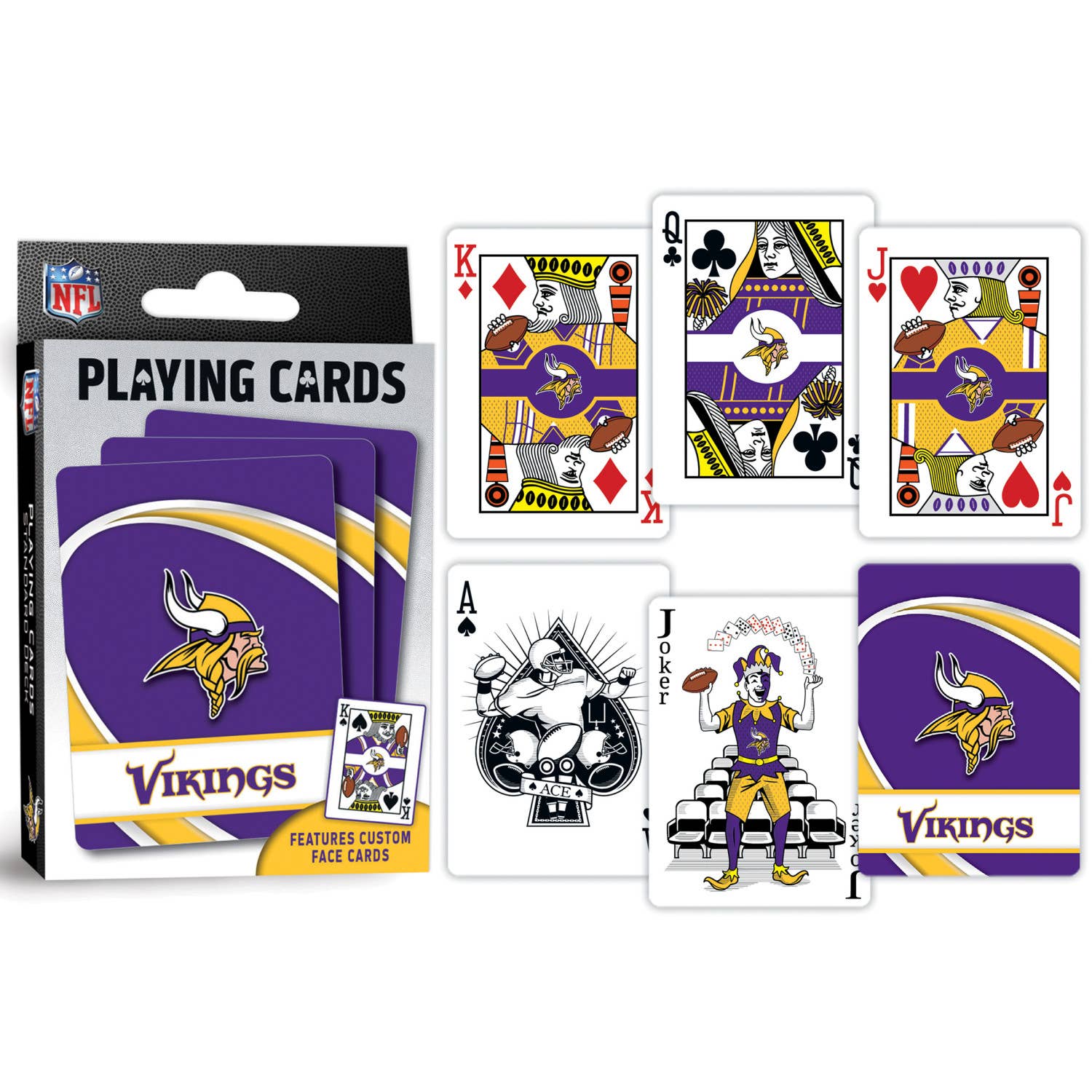 Masterpieces Puzzles - Wholesale Playing Cards - Minnesota Vikings Playing Cards2
