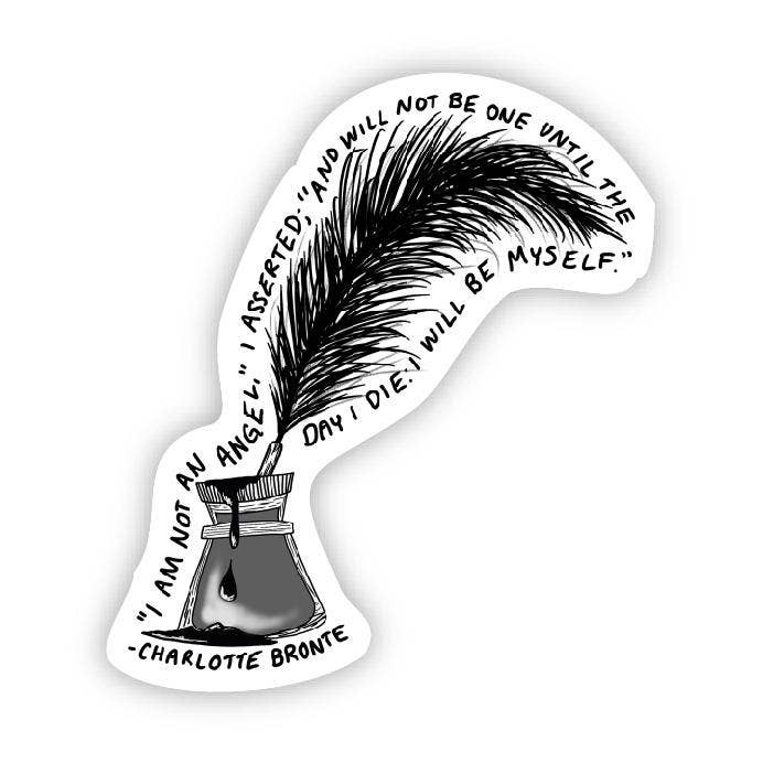 I am not an angel (Charlotte Bronte Sticker) for wholesale by Big Moods