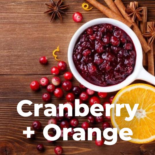 Cranberry + Orange Soy Wax Eco Candle for wholesale by Earth Candle Co