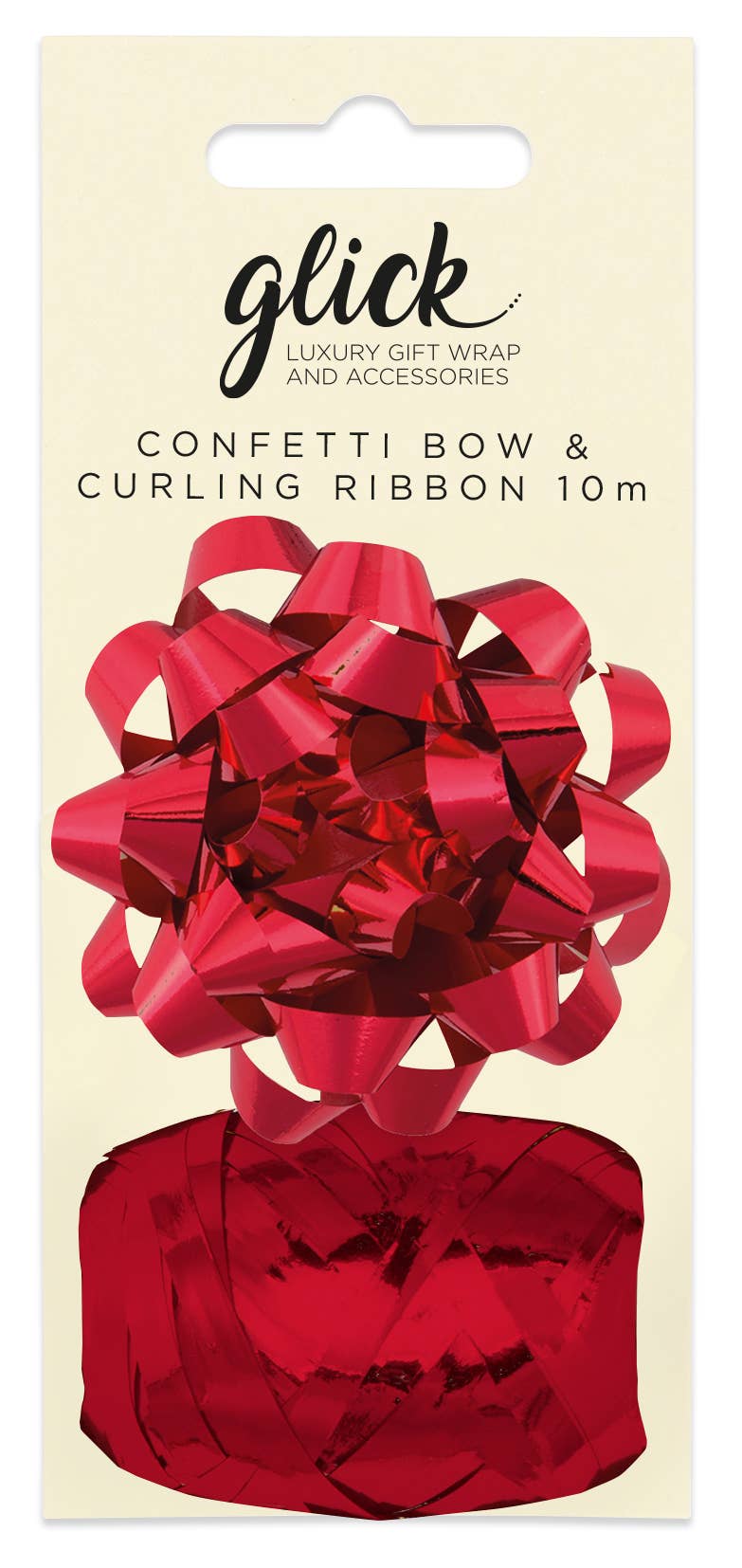 Glick - Wholesale Ribbon - Gift Wrapping - BOW/CURLING RIBBON MULTIPACK METALLIC RED1