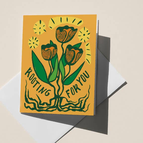Rooting For You, A2 Greeting Card for wholesale by Christine Witmore