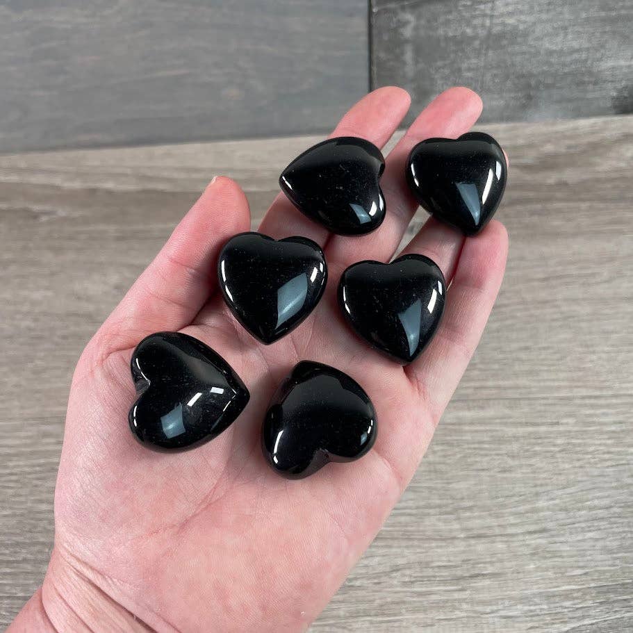 Keystone Crystals - Wholesale Spiritual Stone/Crystal - Obsidian Pocket Hearts – Black Crystal Hearts for Retailers3