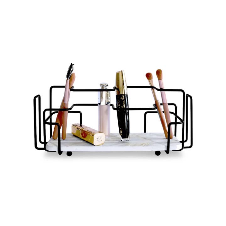 Elona Black Diatomite Topaz Toothbrush Holder for wholesale by moonstone