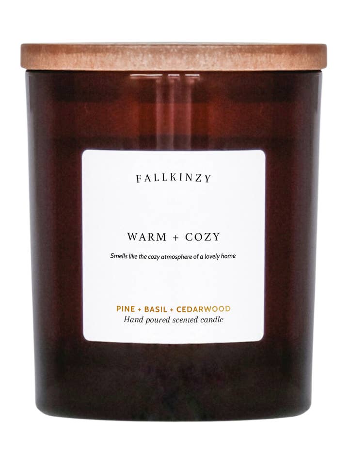Warm + cozy – doftljus 180g för wholesale av Fallkinzy
