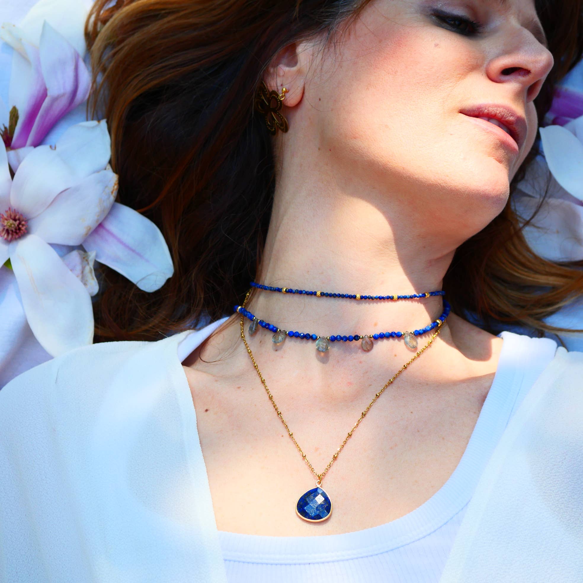 GINANDGER – Colar com missangas/pérolas por atacado – Colar BAL com Lápis-lazúli e Labradorita3