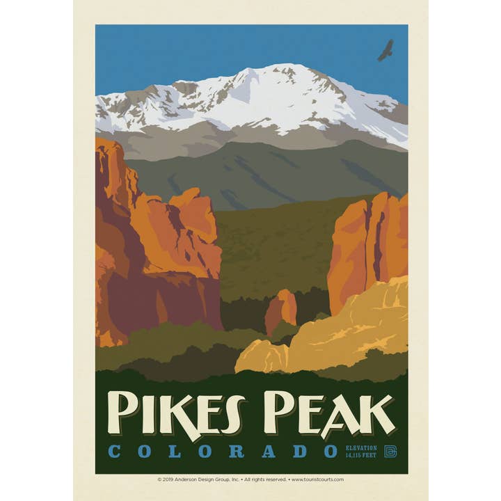 Tourist Courts - Wholesale Postcard - Pikes Peak, CO Postcard