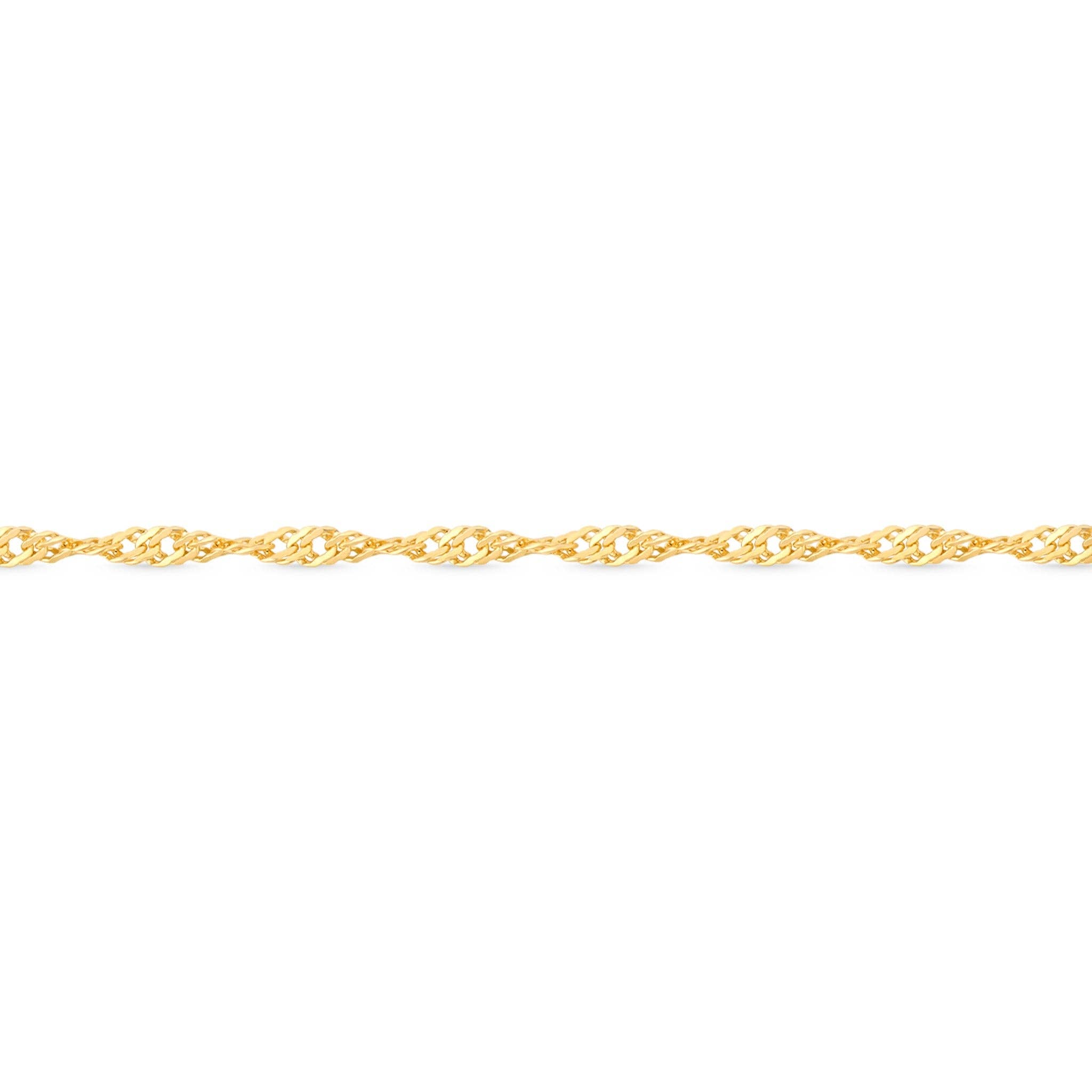 1.2 mm Singapore 14K Solid Gold Permanent Jewelry Chain - by The inch / PMJ0008 - Wholesale Jewelry Website