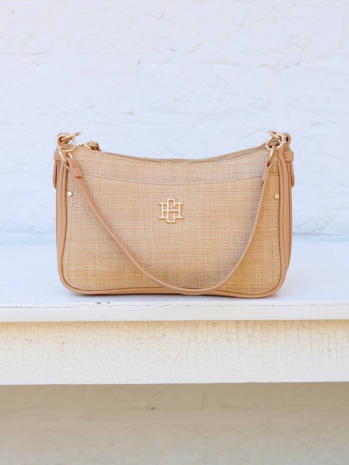 Paxton Crossbody with Pockets Natural for wholesale by Caroline Hill