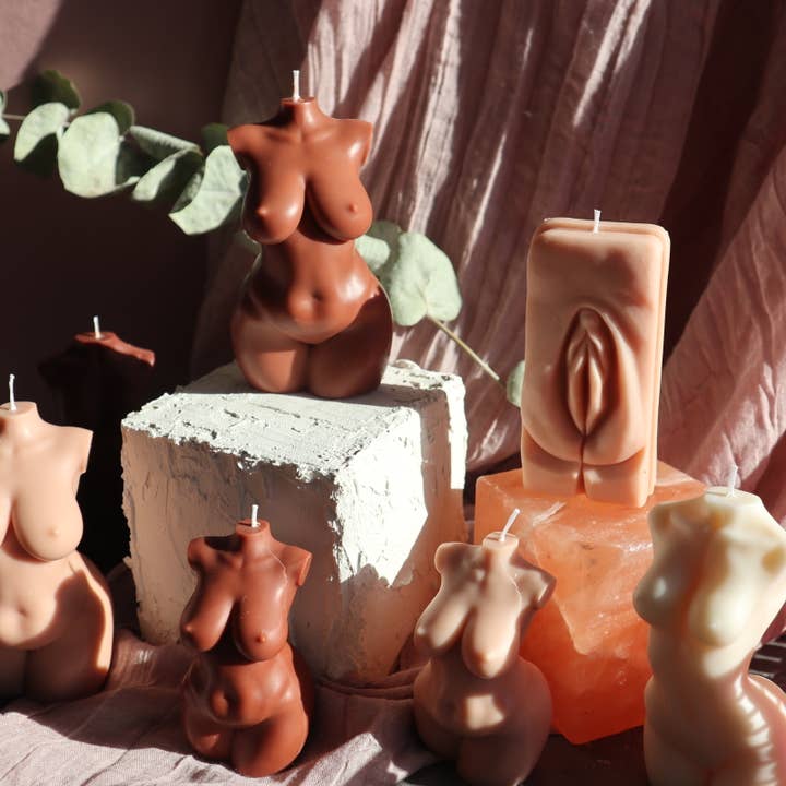 Curvy Body Candle - 3 inches for wholesale by Drop Dead Candles