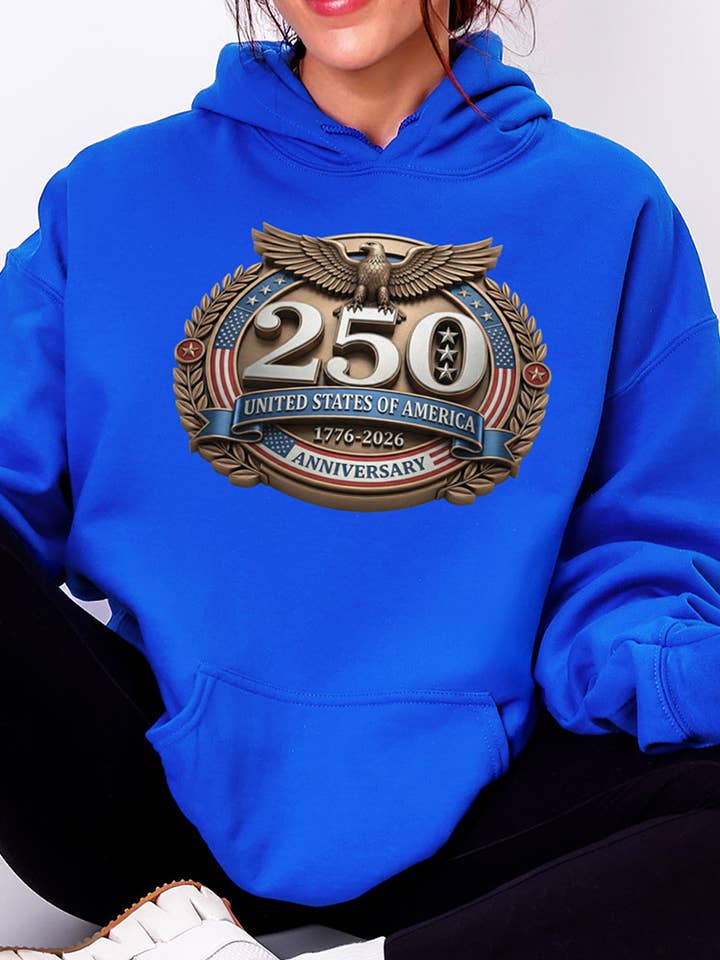 250 Anniversary Seal Hoodie for wholesale by Country Girl Store