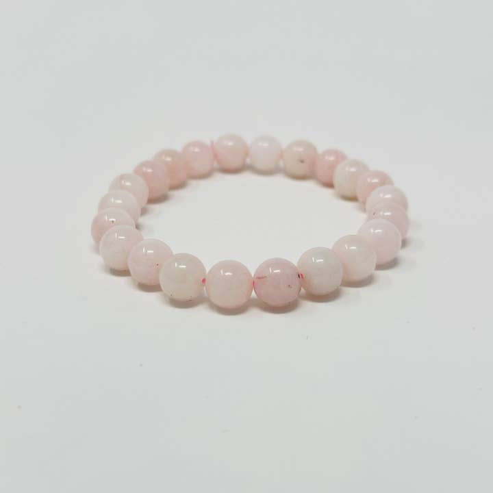 bracelet en quartz rose pour la vente par RAW SPIRIT NYC