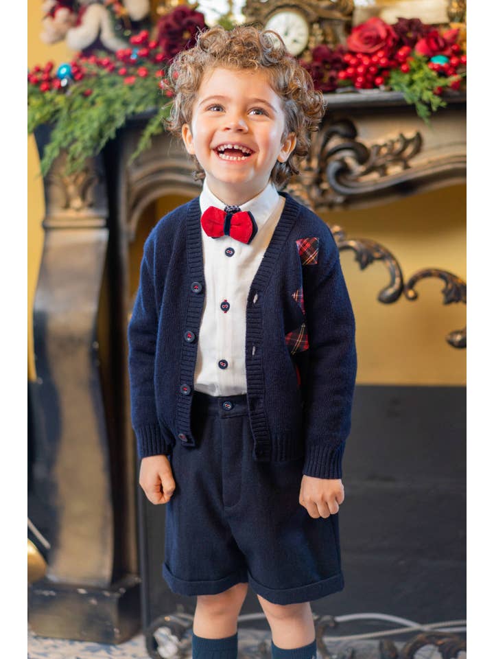 Cinzento Sæt med hvid skjorte med butterfly og grå shorts for engroshandel på Faire2