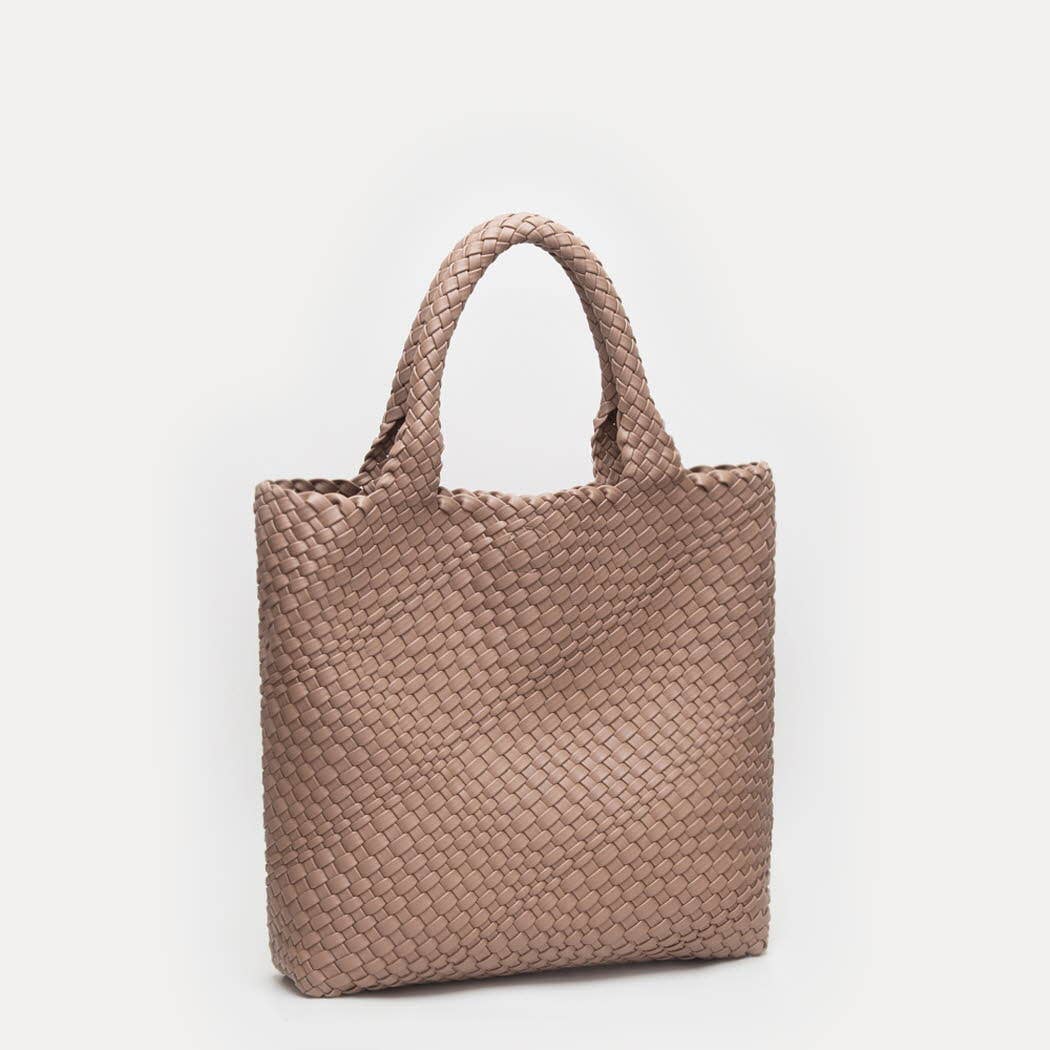 Fashion City – wholesale Tote bag – Women's – Woven Braided Tote Bag With Wristlet Pouch3